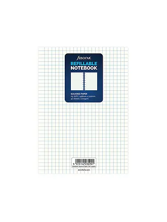 FILOFAX | Filofax Notebook A5 karierte Einlagen | 